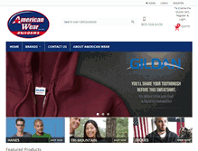 Tablet Screenshot of americanwearstore.com